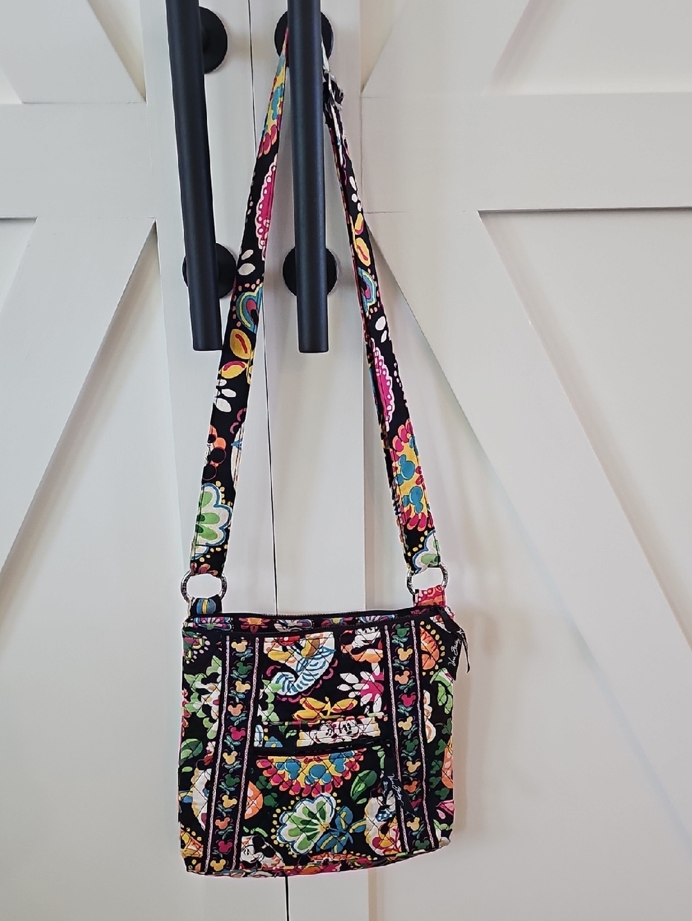 Vera Bradley Black Disney Parks Quilted Crossbody